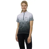 Jack Wolfskin Morobbia Half Zip Print Kurzarm-t-shirt - White