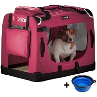 Cadoca® Hundebox Dunkelrot XXXL 101x69x70cm