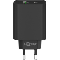 Goobay Wentronic Dual USB-Schnellladegerät USB-PD/QC 45W schwarz