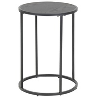 Actona Beistelltisch Seaford Schwarz rund, 40x55x40 cm