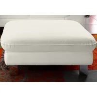 Cotta Hocker "Driver", weiß (altweiß), B:101cm H:43cm T:65cm, Luxus-Kunstleder;LEDER