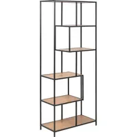 Actona Bücherregal 77 x 35 x 185 cm Schwarz/Wildeiche