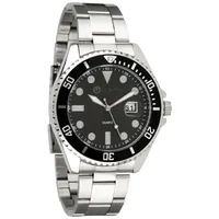Miraval Herrenarmbanduhr mit Edelstahlarmband 43 mm Datumsanazeige Lupe japanisches