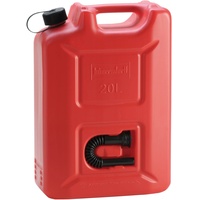 Hünersdorff Kraftstoffkanister PROFI (UN) 20 L rot,UN-Zulassung,HDPE,schwarzes Zubehör