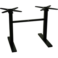 Konway EASY 2+2 Tischgestell (4-Kant eckig) schwarz Bistro Gastro