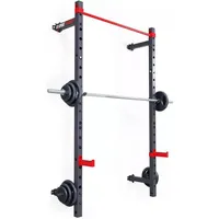 K-Sport MFX001 Faltbares Half Rack zur Wandmontage dunkelgrau|ROT No