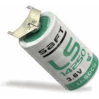 Saft LS 14250 3PF Spezial-Batterie 1/2 AA U-Lötpins Lithium