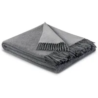 Biederlack Kuscheldecke Cashmere 150 x 200 cm Mischgewebe Grau