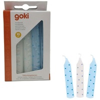 GoKi 60698 - Geburtstagskerzen-Set blau gepunktet