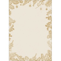 Sigel Weihnachtsbriefpapier Golden Christmas Motiv DIN A4 90 g/qm