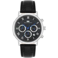 RHODENWALD & SÖHNE - Chronograph Moonlight in Silber Echtleder