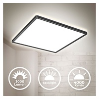 B.K.Licht Panel, Deckenlampe 22W, ultraflach, Deckenleuchte, Lampe, Wohnzimmerlampe, Schlafzimmerlampe,