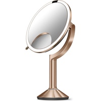 Simplehuman ST3034 Make-up-Spiegel Freistehend Rund Roségold