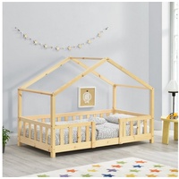 [en.casa] Kinderbett Treviolo 80x160 cm Holzfarben