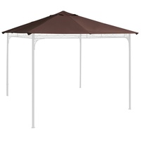 Outsunny Pavillondach braun Kunststoff, 295x18x298 cm - Sichtschutz, Pavillons