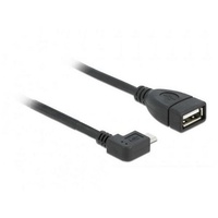 DeLock USB Micro-B St 90G gew. - USB-A Bu