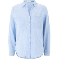 Tom Tailor With Slub Structure 1035247 Bluse Dreamy Blue