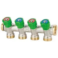 EFFEBI Trinkwasserverteiler mit DVGW-Zulassung - 4-fach Verteiler