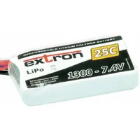 Extron Modellbau-Akkupack X2, LiPo, 7,4 V-/1300 mAh, 25C