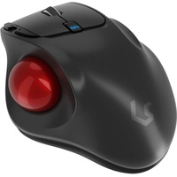 KeySonic KSM-6101RF-EGT Wireless Trackball Mouse schwarz/rot, USB (60987)