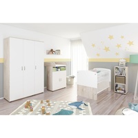 Nonjoo. Babyzimmer Lani Set 8: best. aus Babybett, Kommode,