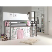 Vipack Spielbett Pino mit Textilset Vorhang und 3 Taschen