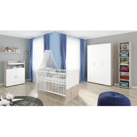 Nonjoo. Babyzimmer Lani Set 9: best. aus Babybett, Kommode,