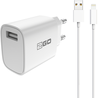 2Go 797253 Ladegerät für Mobilgeräte Universal Weiß fuer Apple