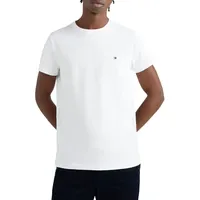 Tommy Hilfiger Core Stretch Slim Fit C Kurzarm-T-Shirt White