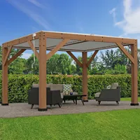 Westmann Zedernholz Pavillon mit Lamellendach Karl 1311 396x335x251 cm