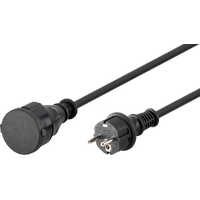 Goobay Netzkabel 5 m, Schwarz