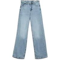 Vero Moda Tessa Straight Fit Ra339 Hochtaillierte Jeans Light