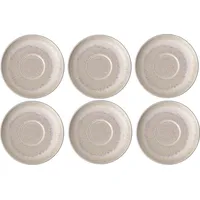 Villeroy & Boch Perlemor Sand Kaffeeuntertasse, Unterteller 6er Set,