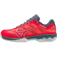 Mizuno Damen Tennisoutdoorschuhe Wave EXCEED LIGHT Fiery Coral 2/White/China