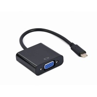 Gembird USB-Adapterkabel Typ C auf VGA, 15 cm, Schwarz