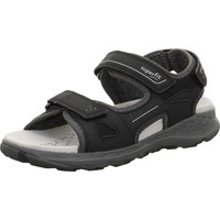 Superfit Criss Cross Sandale, Schwarz Hellgrau 0010, 38