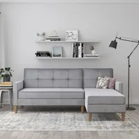 Dorel home »Lilly, L-Form,«, mit Bett-Funktion, Recamiere beidseitig montierbar,