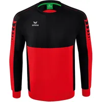 Erima Six Wings Sweatshirt rot/schwarz XL