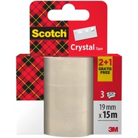 Scotch Crystal Clear 600, (19 mm x 15 m)