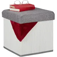 Relaxdays Sitzhocker mit Stauraum 35 x 36 x 35