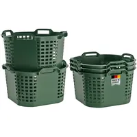 Buri 5x Erntekorb Gartenkorb 50L Made in Germany Stapelkorb