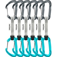 Edelrid Pure Wire Polyamid 10cm slate/icemint, 6 Stück (737930106020)