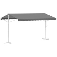 Outsunny Standmarkise 450 x 342 cm grau