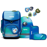 Ergobag Cubo Schulranzen-Set 5-teilig inkl. Klettie-Set - Türkis