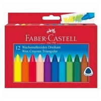 Faber-Castell Triangular Wachsmalstifte farbsortiert,