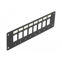 DeLock Keystone Halterung 8 Port Panel Einbau