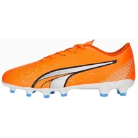 Puma Ultra Play FG/AG Kinder Ultra Orange-Puma White-Blue Glimmer