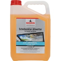 Nigrin Scheibenklar Allwetter 2in1, Scheibenreiniger mit Frostschutz, Fertigmix, bis