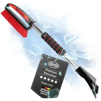 Heyner HEYNER® Eiskratzer mit Besen Scheibenkratzer Messingklinge Eisschaber Winterzubehör