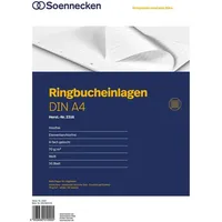 SOENNECKEN Ringbucheinlage 2316 DIN A4 70g liniert 50 Bl./Pack.